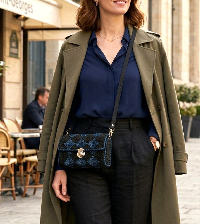 Petit sac "Les mots bleus"