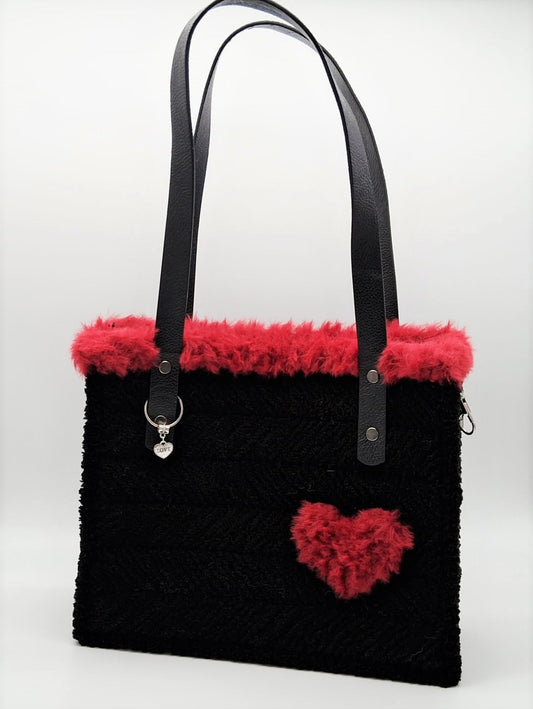 Sac à main "Cœur Rouge"