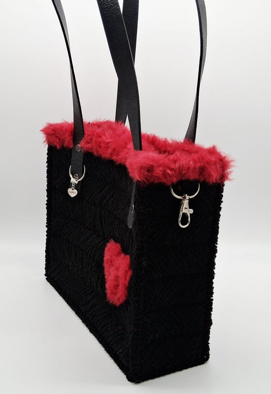 Sac à main "Cœur Rouge"